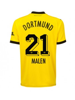 Borussia Dortmund Donyell Malen #21 Heimtrikot 2023-24 Kurzarm